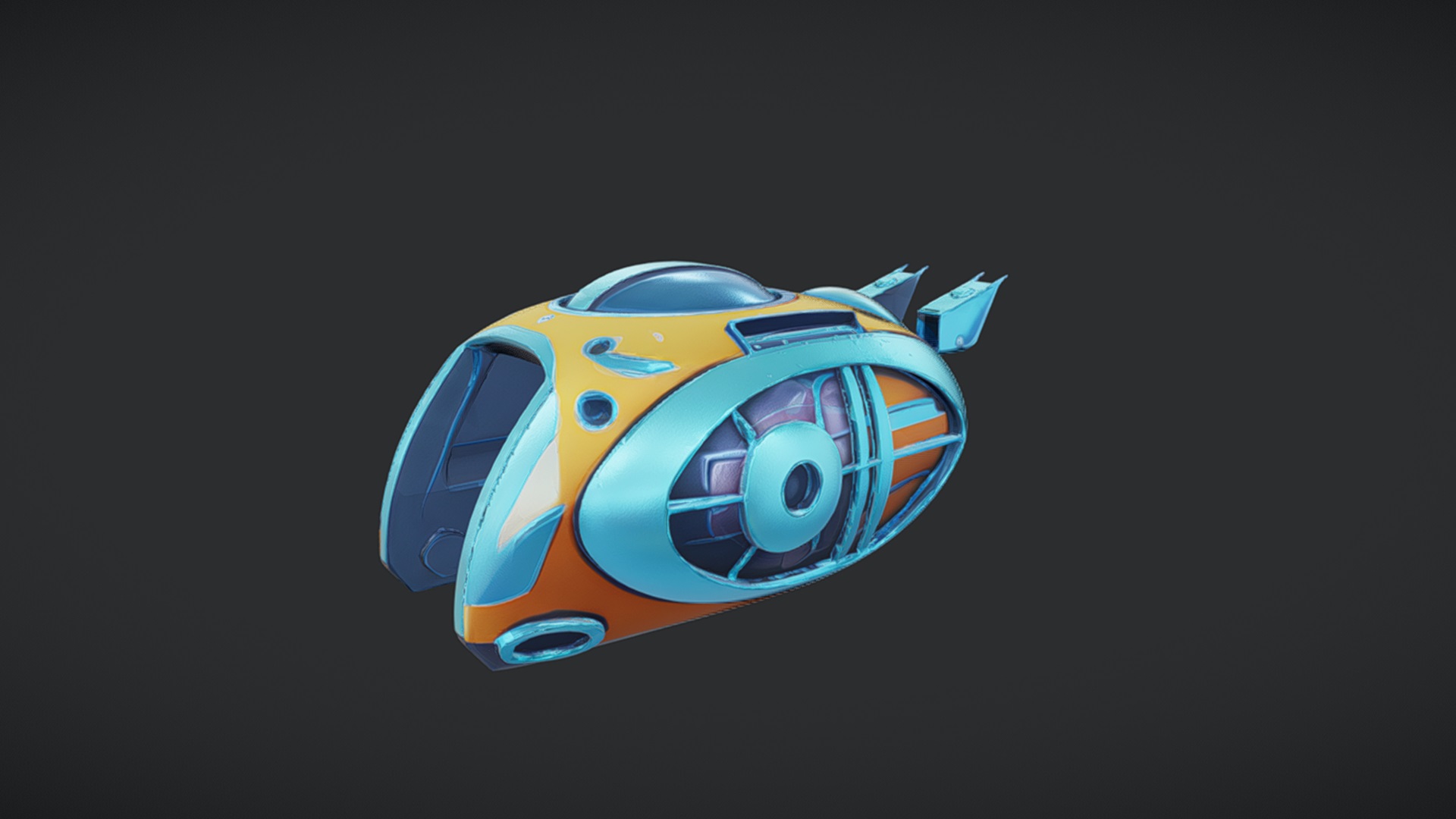 futuristic vehicle or pod | Fab