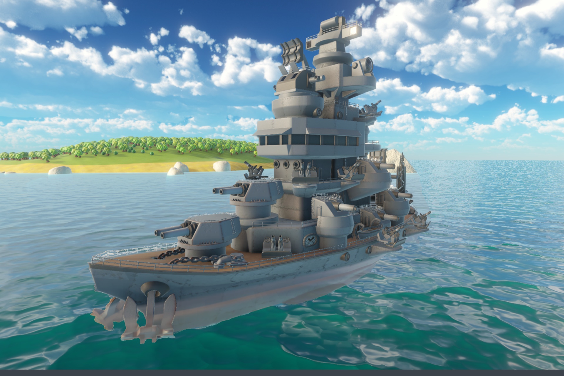 Media 1 for listing Stylized Battleship