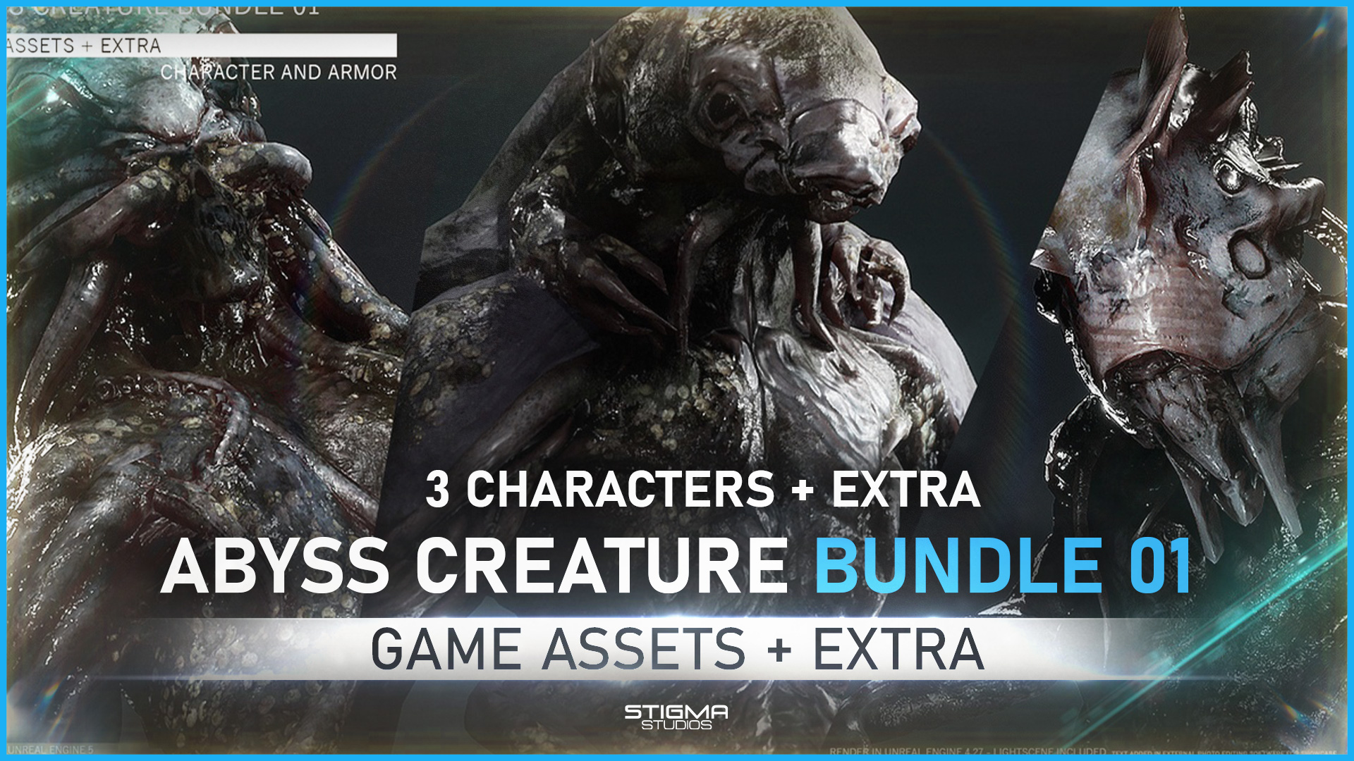 Abyss Creature Bundle 01 - Game Assets + Extra | STIGMA STUDIOS | Fab