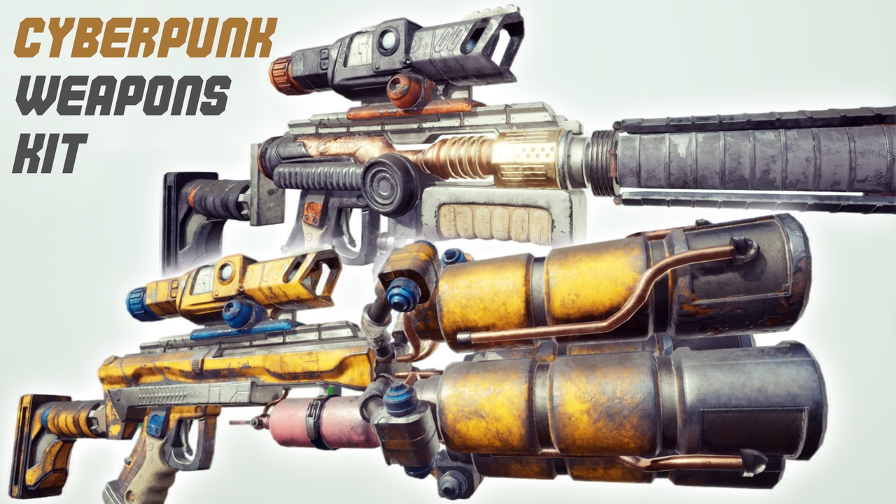 Media 1 for listing Customizable: Cyberpunk Weapons Kit