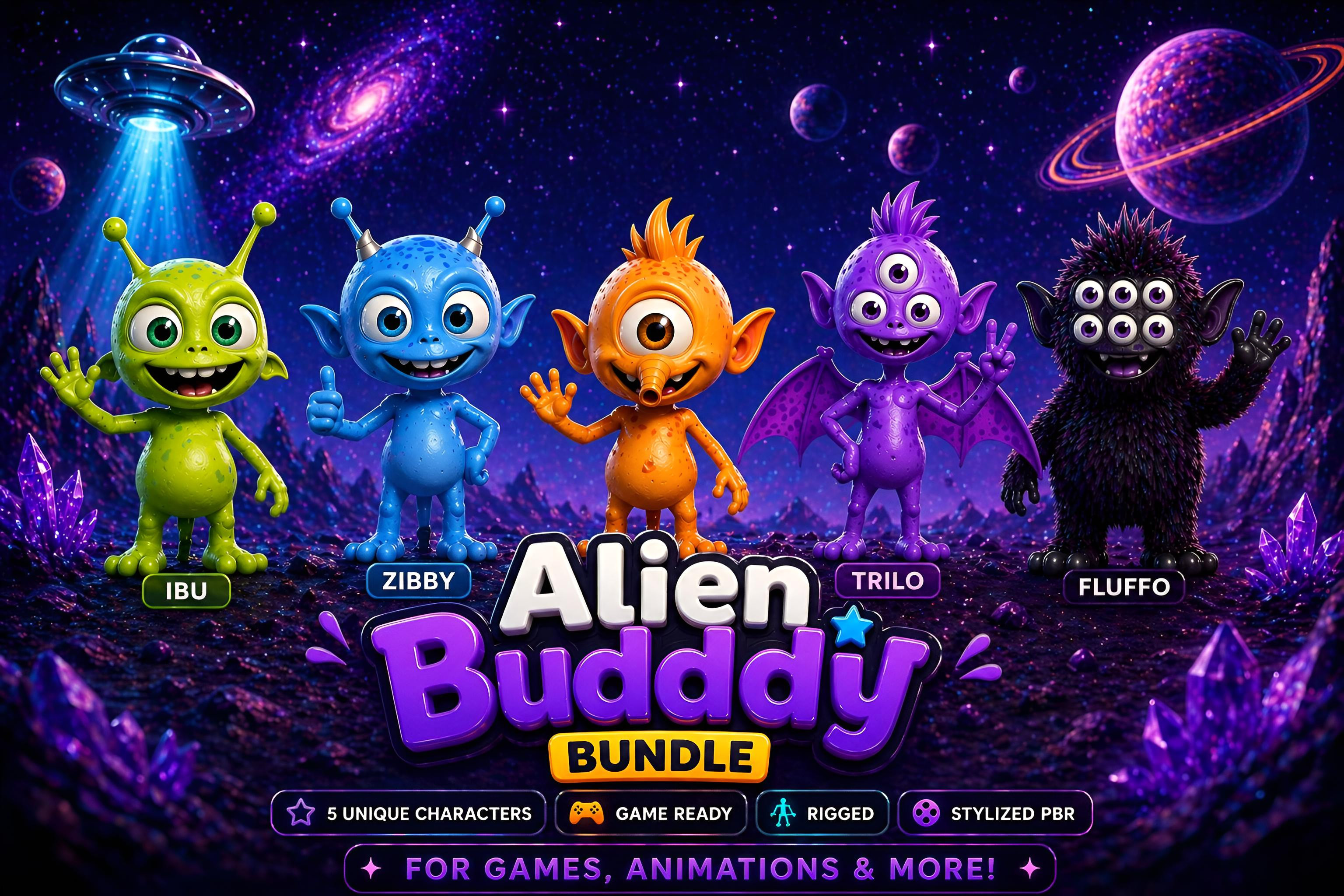 Alien Buddies Bundle | Fab