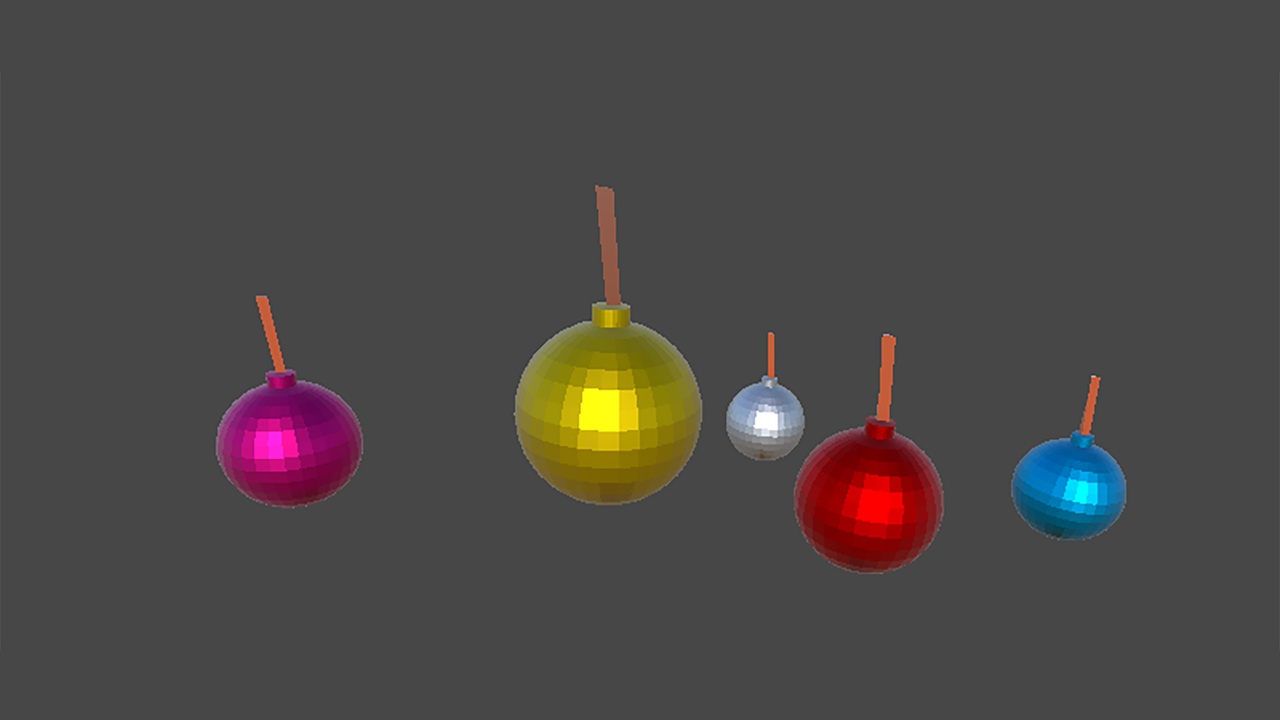 Media 1 for listing 3D set of Christmas tree decorations