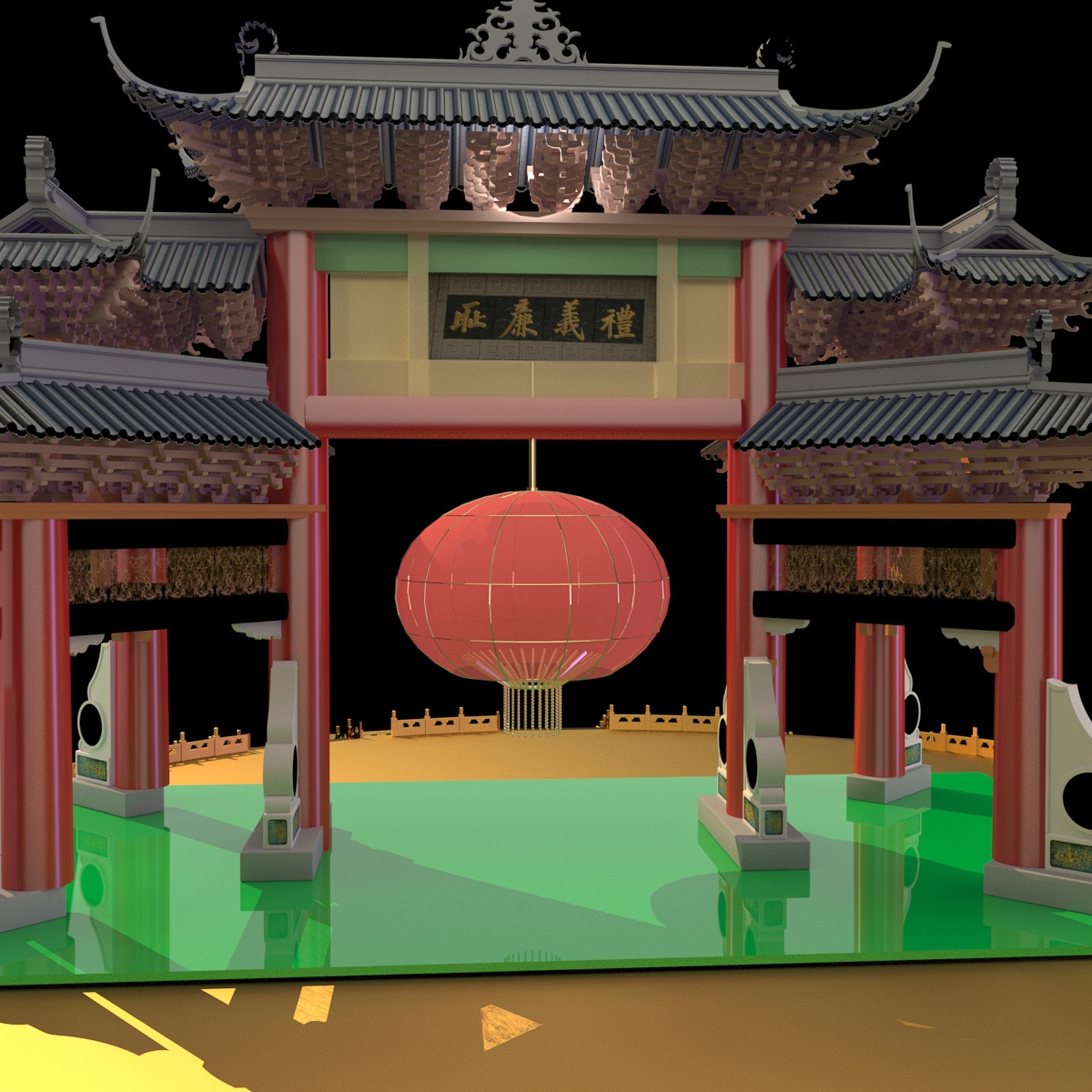 Media 1 for listing Chinese Pavilion 3D Model