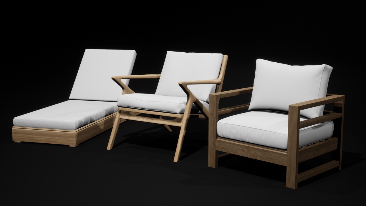 椅子资产包 – Chairs – Asset Pack