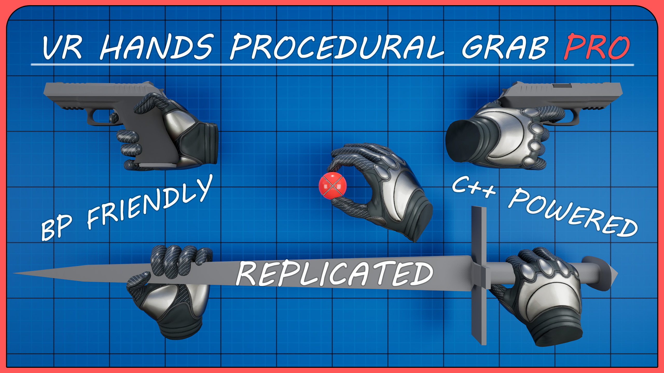 VR Hands Procedural Grab Pro | Fab