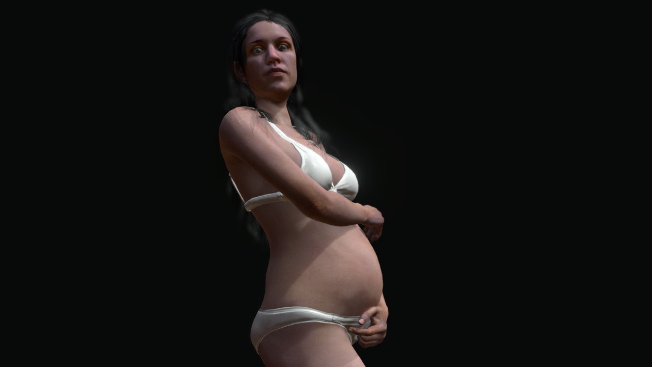 Media 1 for listing Pregnant Woman PBR pose