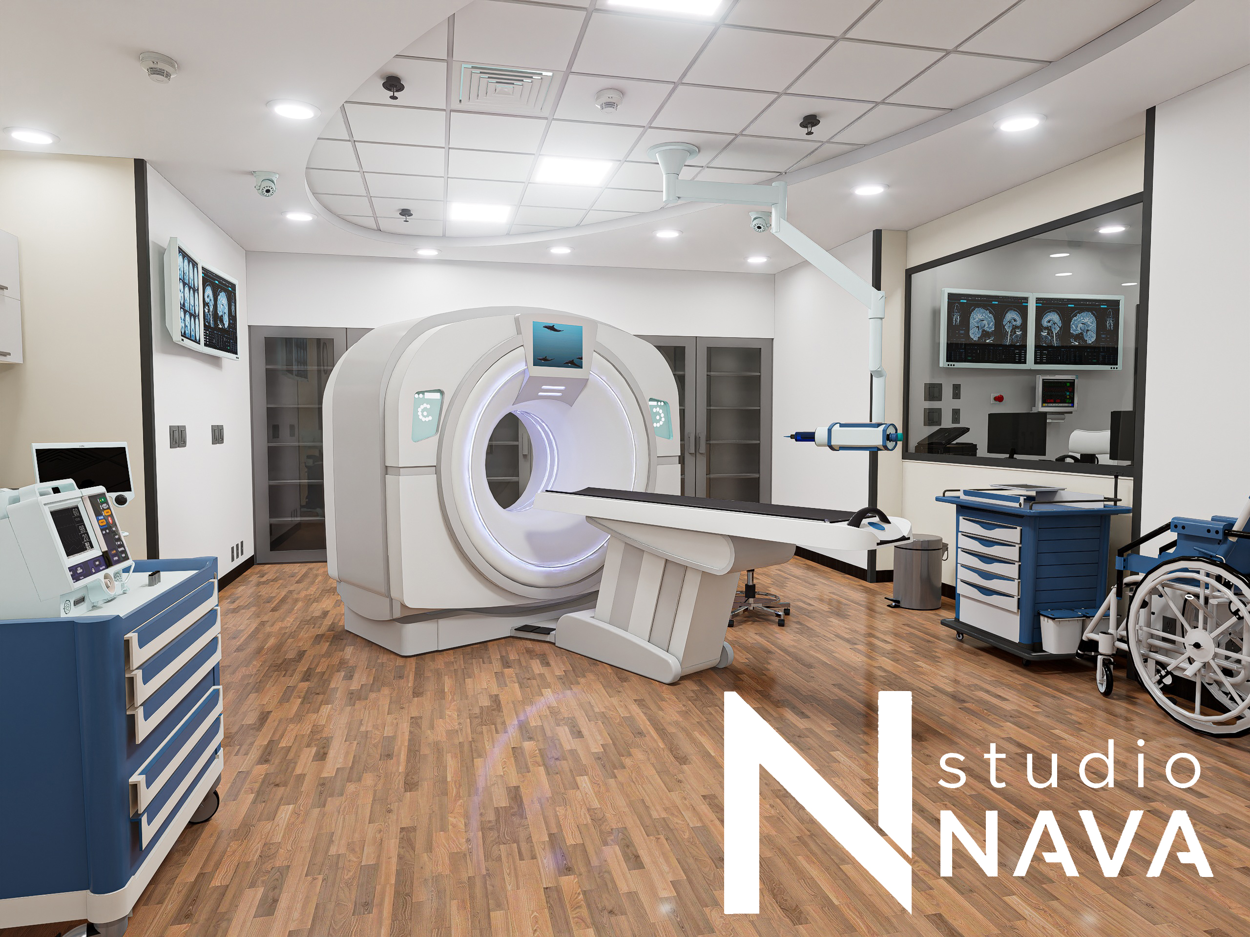 Fabs Radiography Medical Scenes-Radiology-Fully Equipped CT-Scan Room. | Fab
