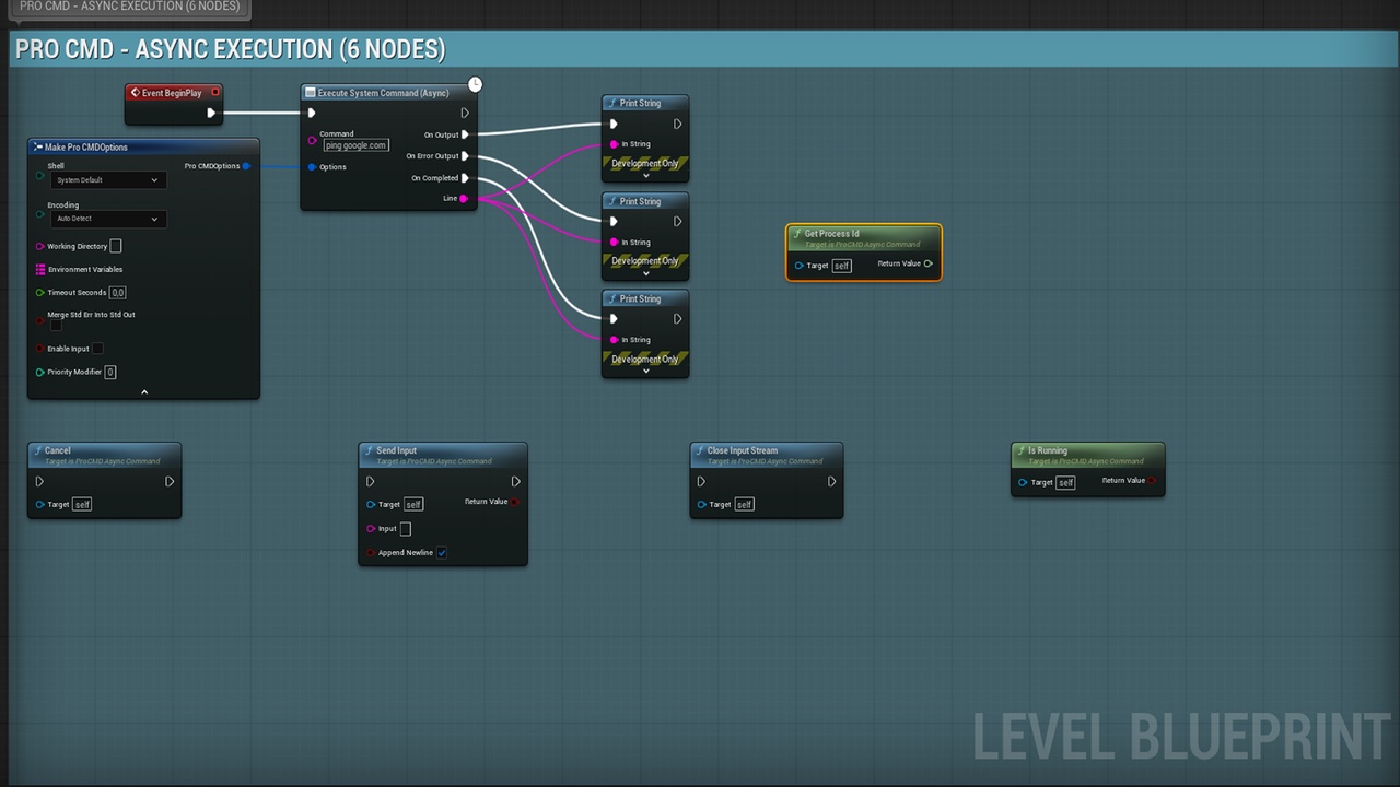 Media 1 for listing Pro CMD — System Commands from Blueprints