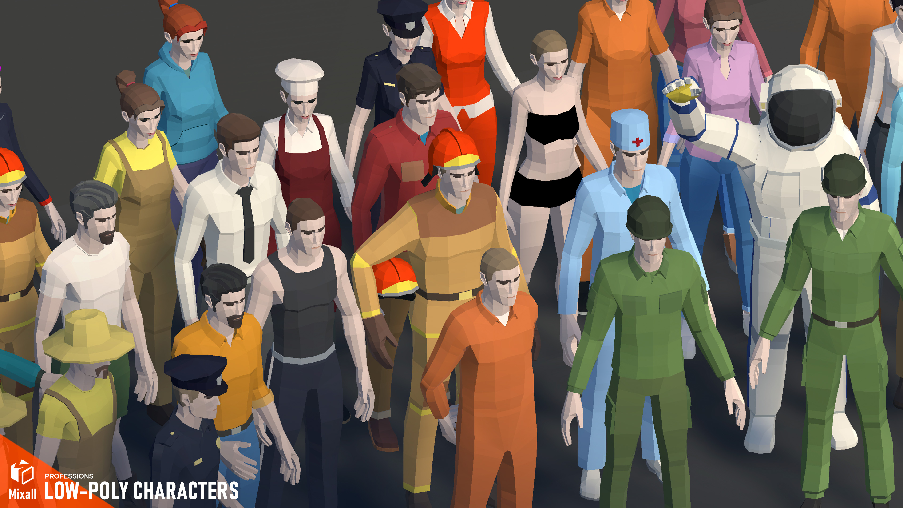 Professions - Low-poly characters | Fab