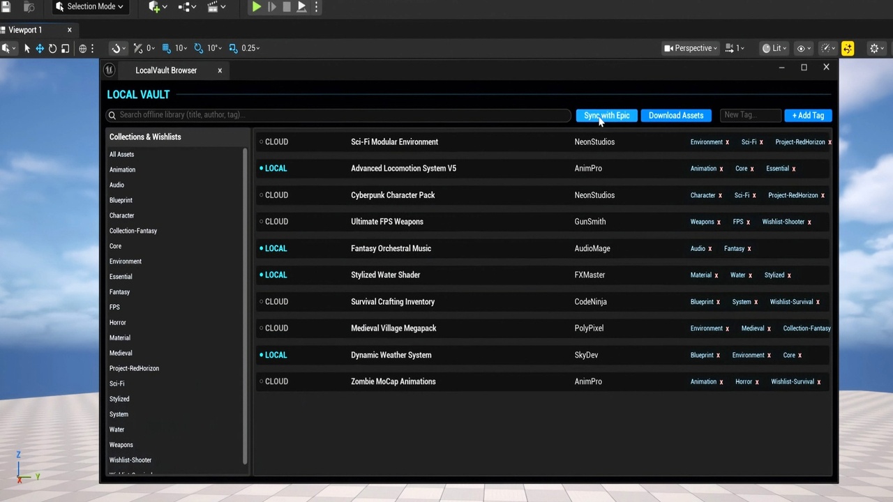 Media 1 for listing LocalVault: Take control of your Fab library with an offline manager & organizer