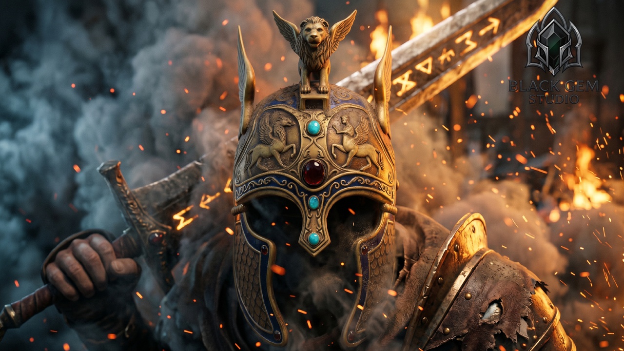 Media 1 for listing Mythological Griffin Spartan Warrior Helmet for Metahuman Fantasy Characters