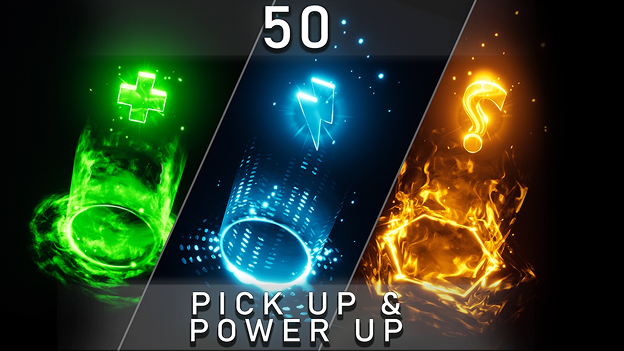 商品 50 Unique Pick Ups and Power Ups VFX Pack 的媒体 1