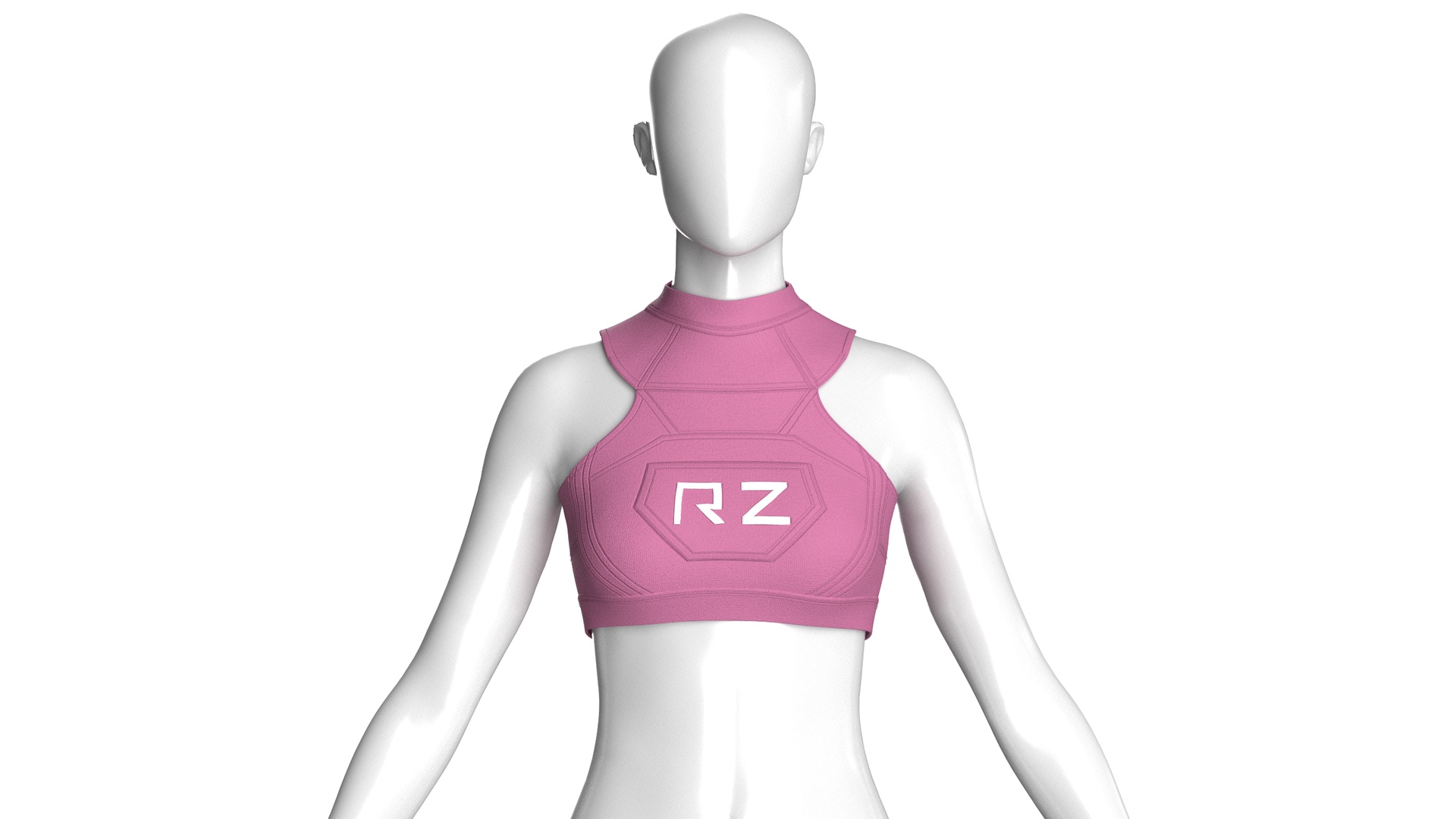 Media 1 for listing Girls RZ Logo Cropped Top | High Poly