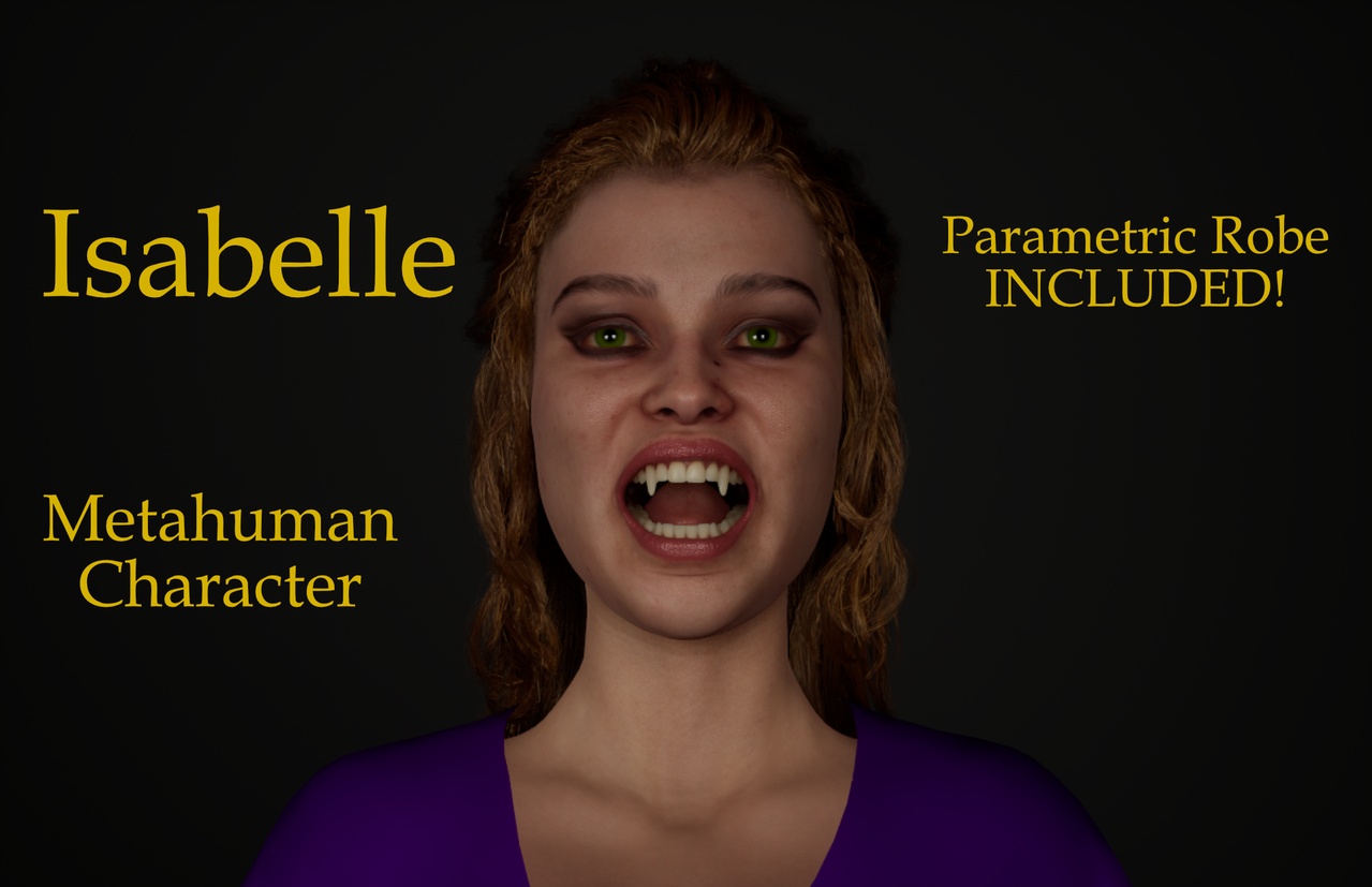 Isabelle- Editable Metahuman Character ilanı için 1. medya