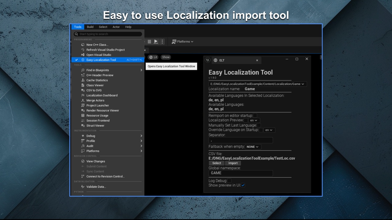 Easy Localization Tool