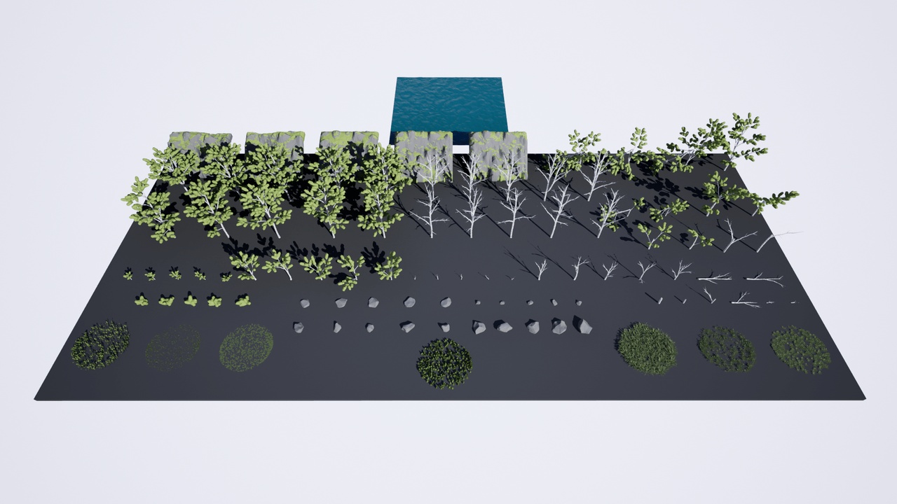 Multimedia 1 para anuncio Low Poly: Birch Forest