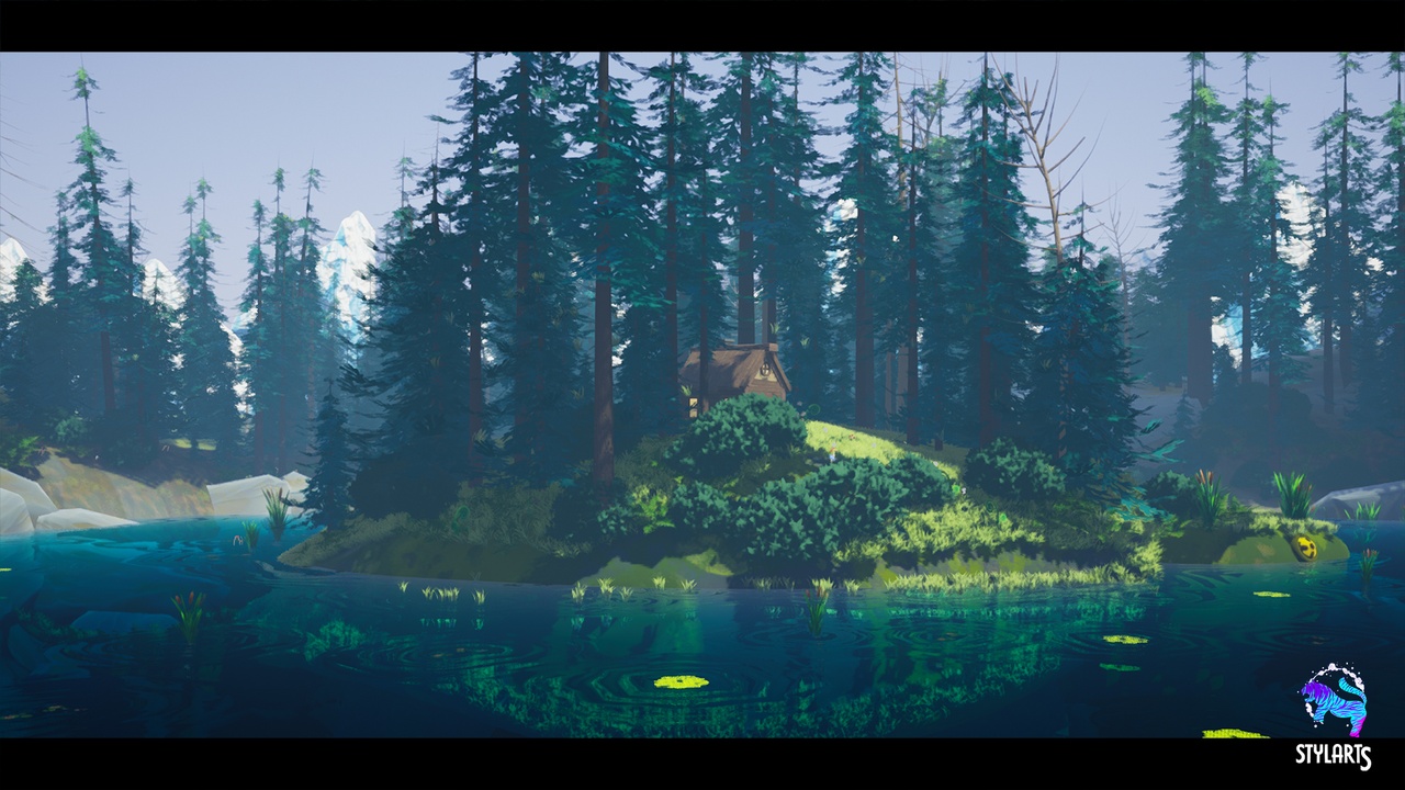 Media 1 for listing Stylized Forest Environment ( Stylized Stylised Forest Forest Forest Low Poly )