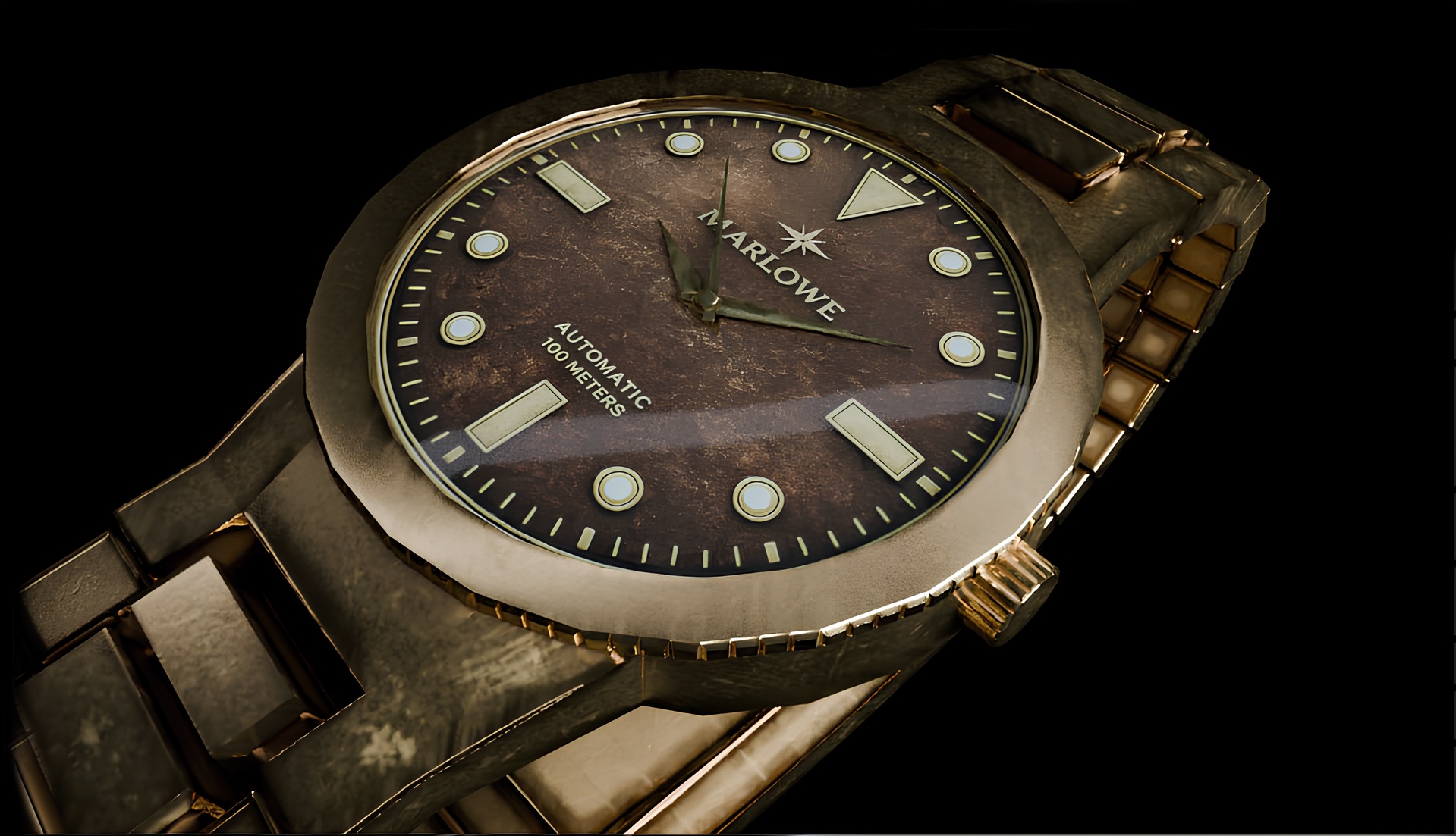 Media 1 for listing Marlowe Vintage Watch – Game-Ready PBR Prop