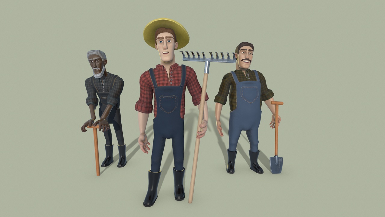 Media 1 for listing Customizable Stylized Farmer