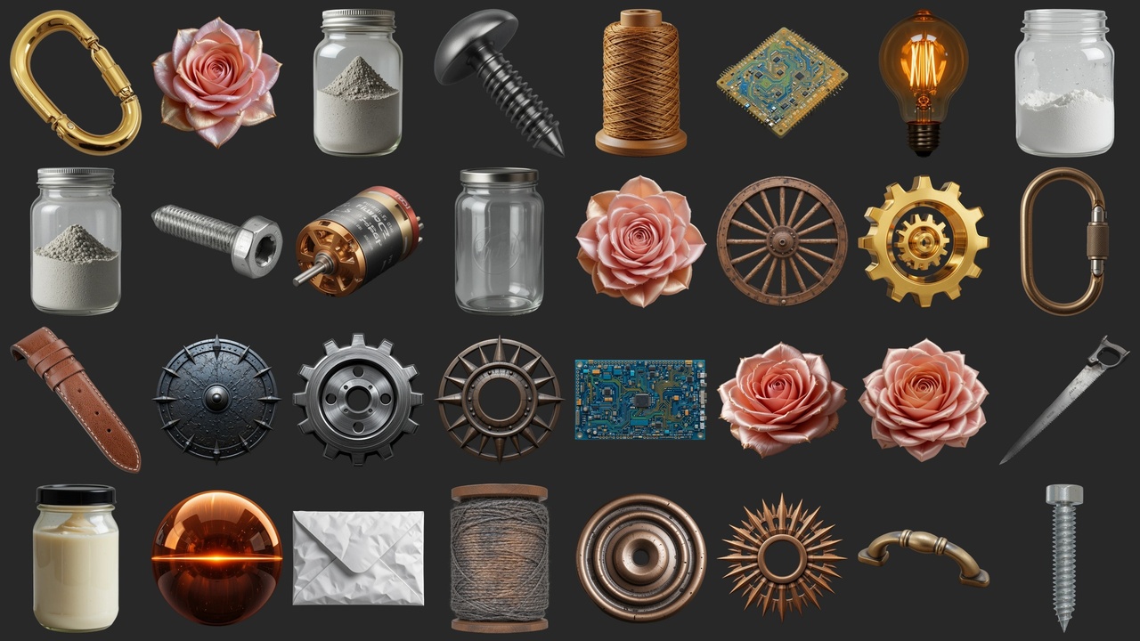 Media 1 for listing 70 Unique Crafting Items - Icons