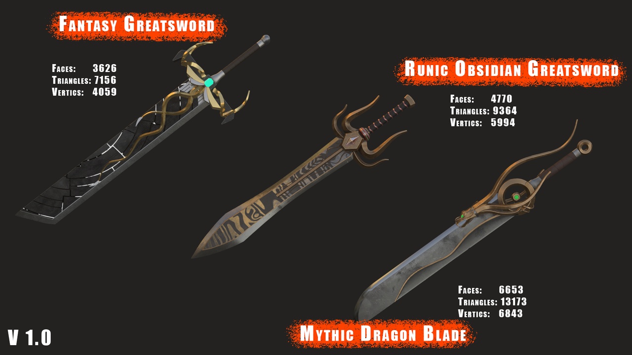 Media 1 for listing Legendary Weapon Pack - Vol 1