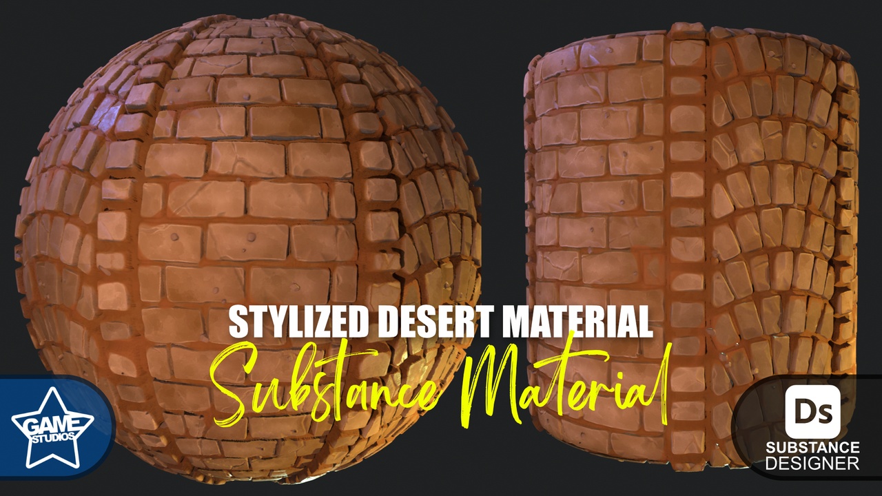 Media 1 for listing Stylized Desert Tiles Material 03