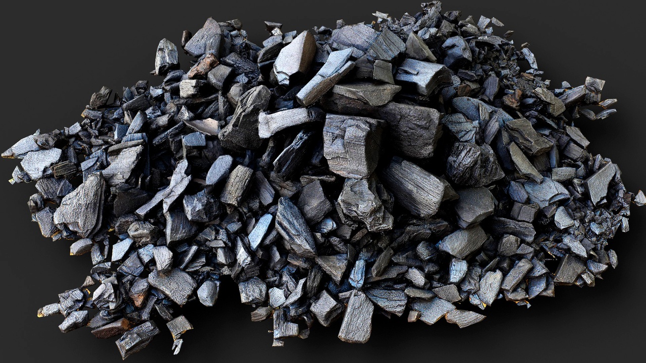 Media 1 for listing burned ground coal debris pile PBR photogrammetry
