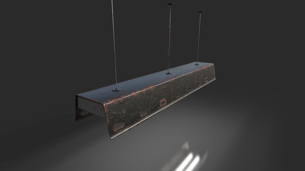 Media 1 for listing Old Rusty Pendant Light
