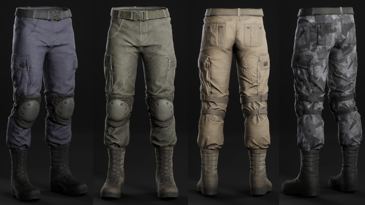 Media 1 for listing Tactical Pants InBoots Kneepads - Metahuman