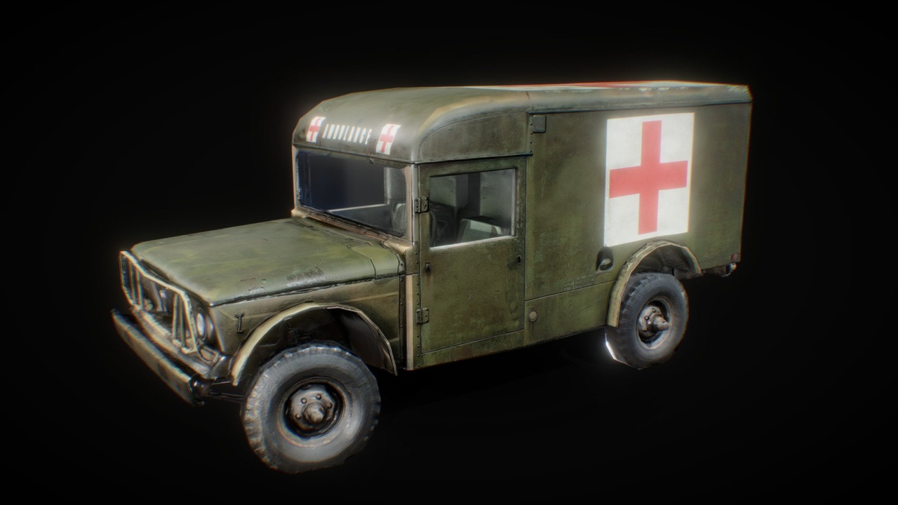 Media 1 for listing Retextured M725 Military Ambulance