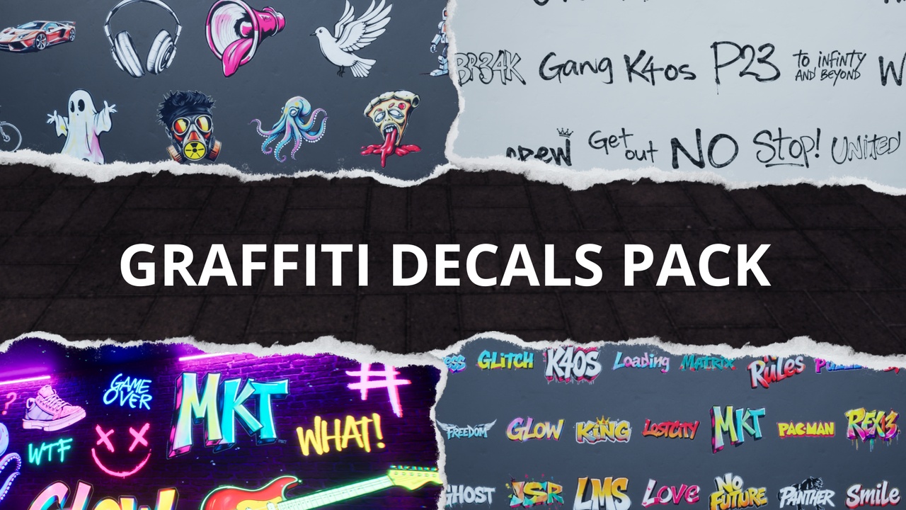 Media 1 for listing Graffiti Decals Pack