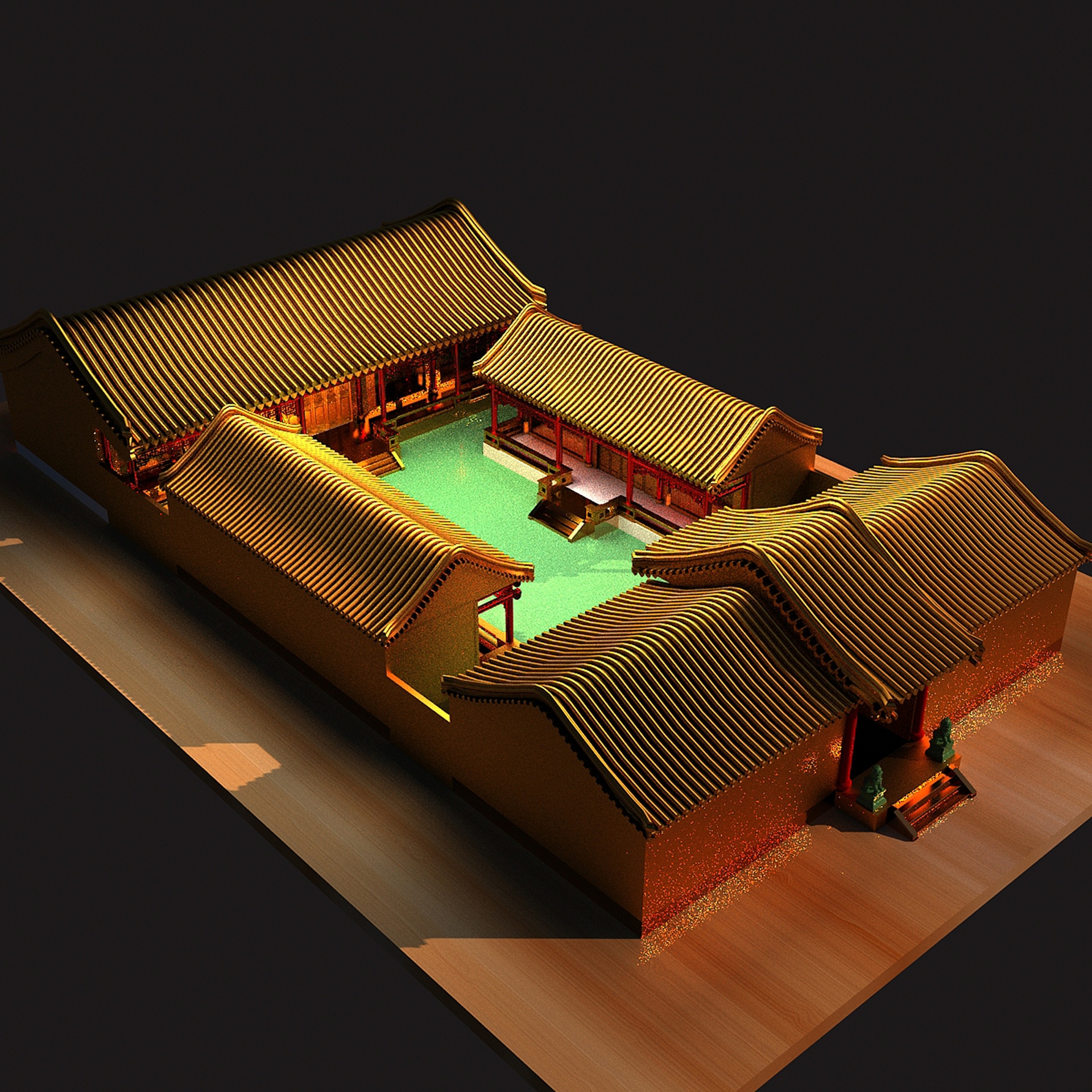 Media 1 for listing Chinese Courtyard House 3D Model
