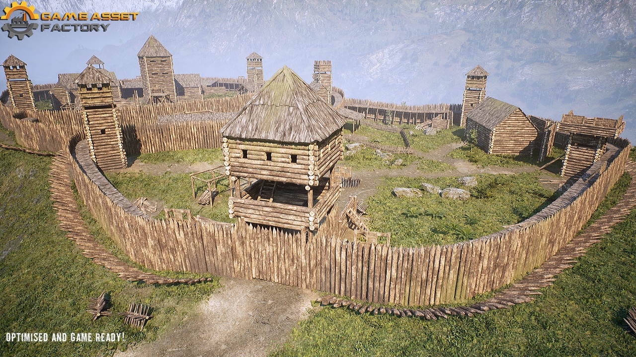 Media 1 for listing Medieval Wooden Fort Modular