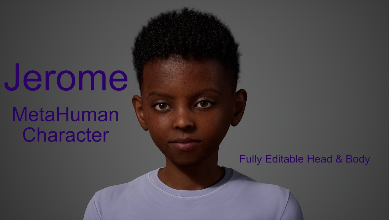 出品Jerome - Editable MetaHuman Characterのメディア1
