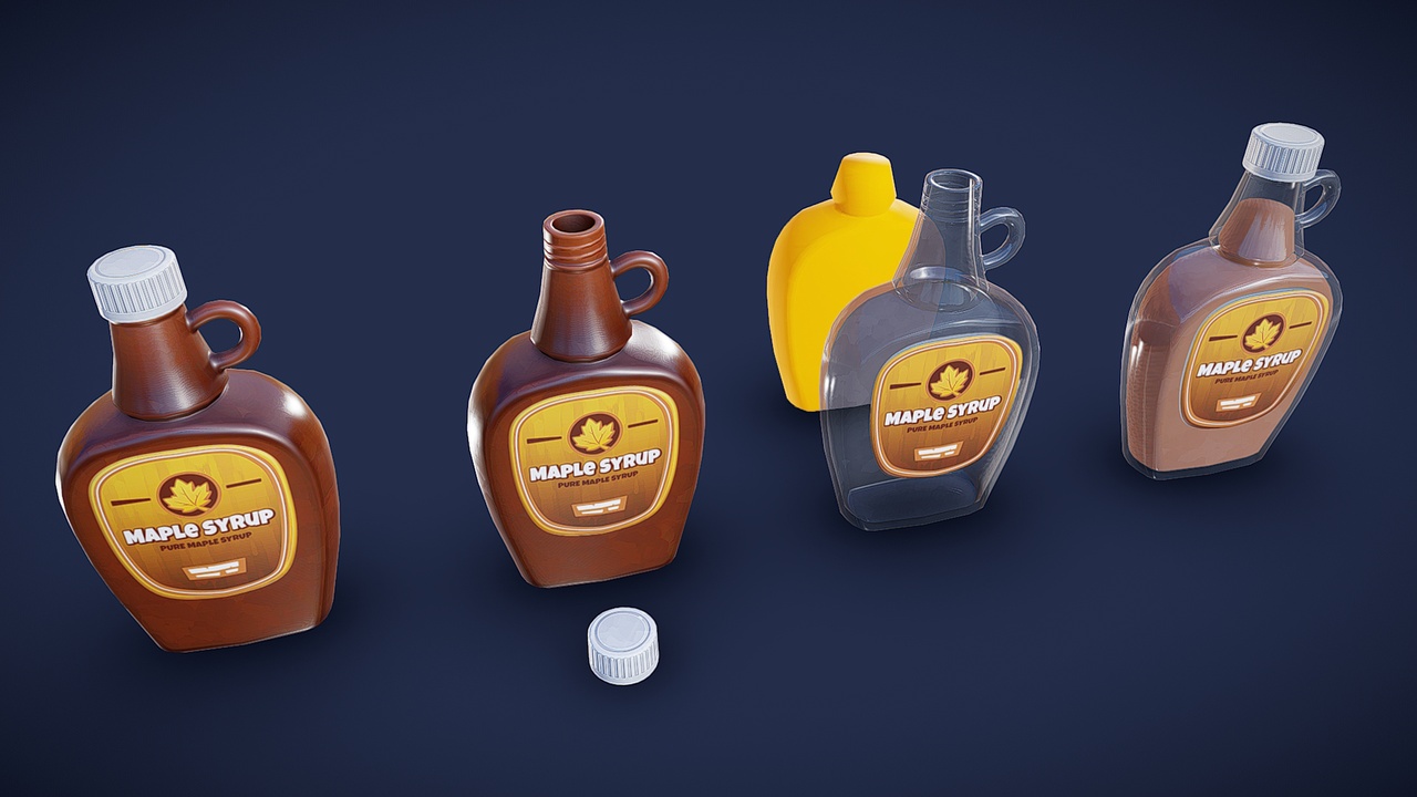 Media 1 for listing Stylized Maple Syrup - Game Ready