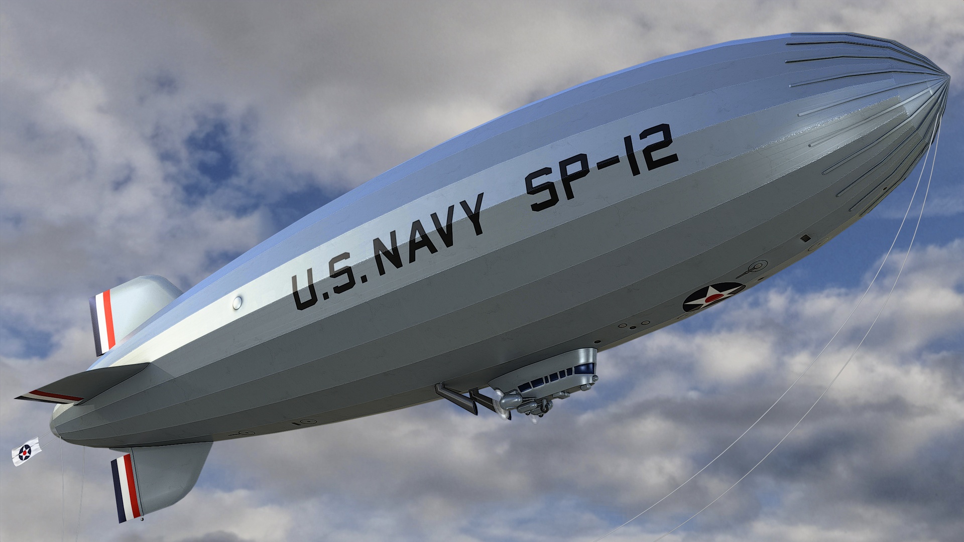 Media 1 for listing Animated Airship Blimp 10 - Lowpoly PBR