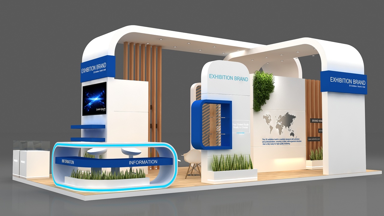 Media 1 for listing exhibition stall 3d booth