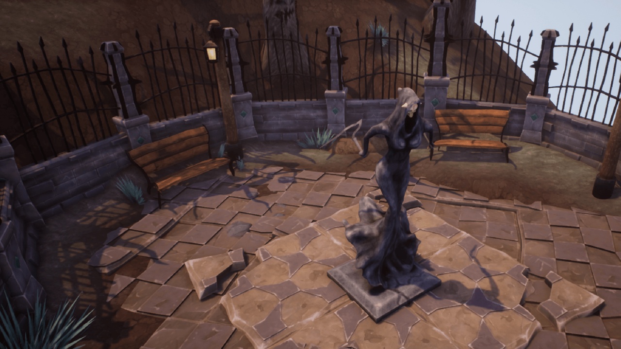 Media 1 for listing Stylized Modular Graveyard PBR