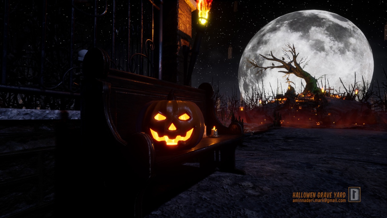 Media 1 for listing Halloween Graveyard