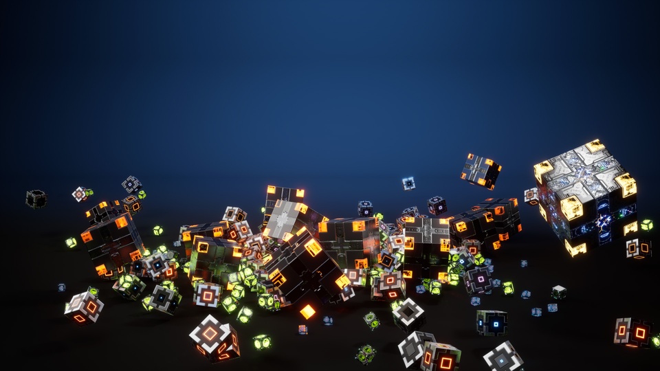 Cyber Cubes: Mimic a Humanoid flock of cubic robot drones