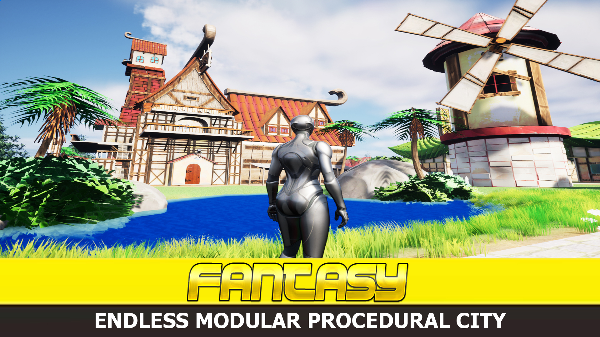 Endless Modular Procedural City (With Level Streaming) | Fab