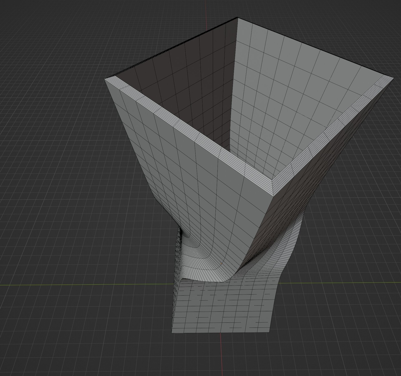 Media 1 for listing Square Twist Vase