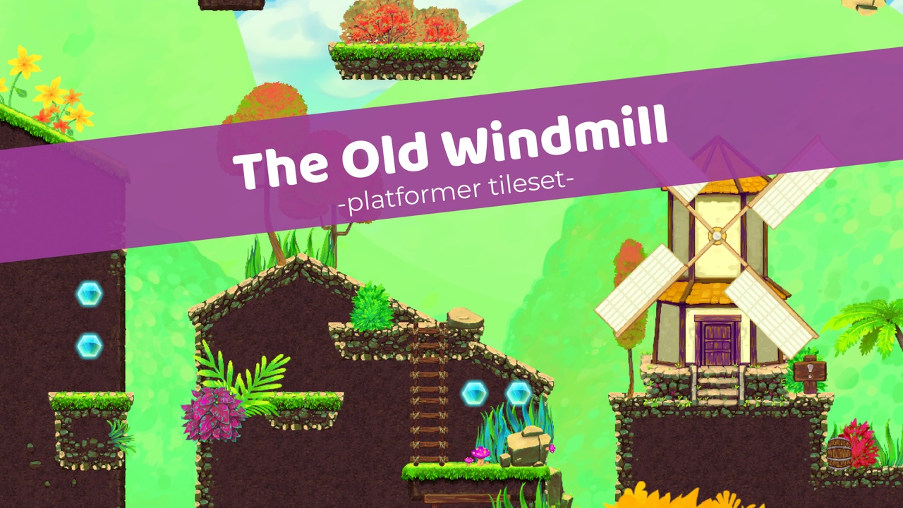 Media 1 for listing The Old Windmill - Platformer Tileset
