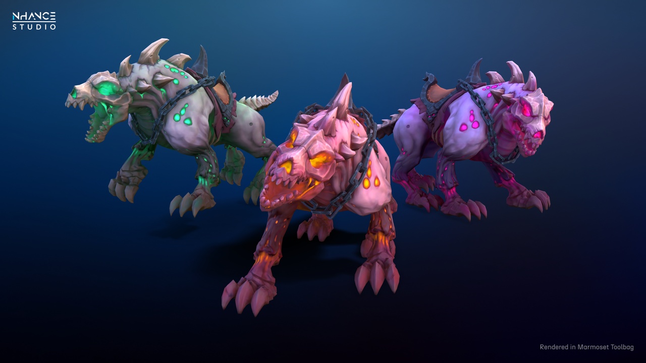 Media 1 for listing Stylized Fantasy Undead Hound