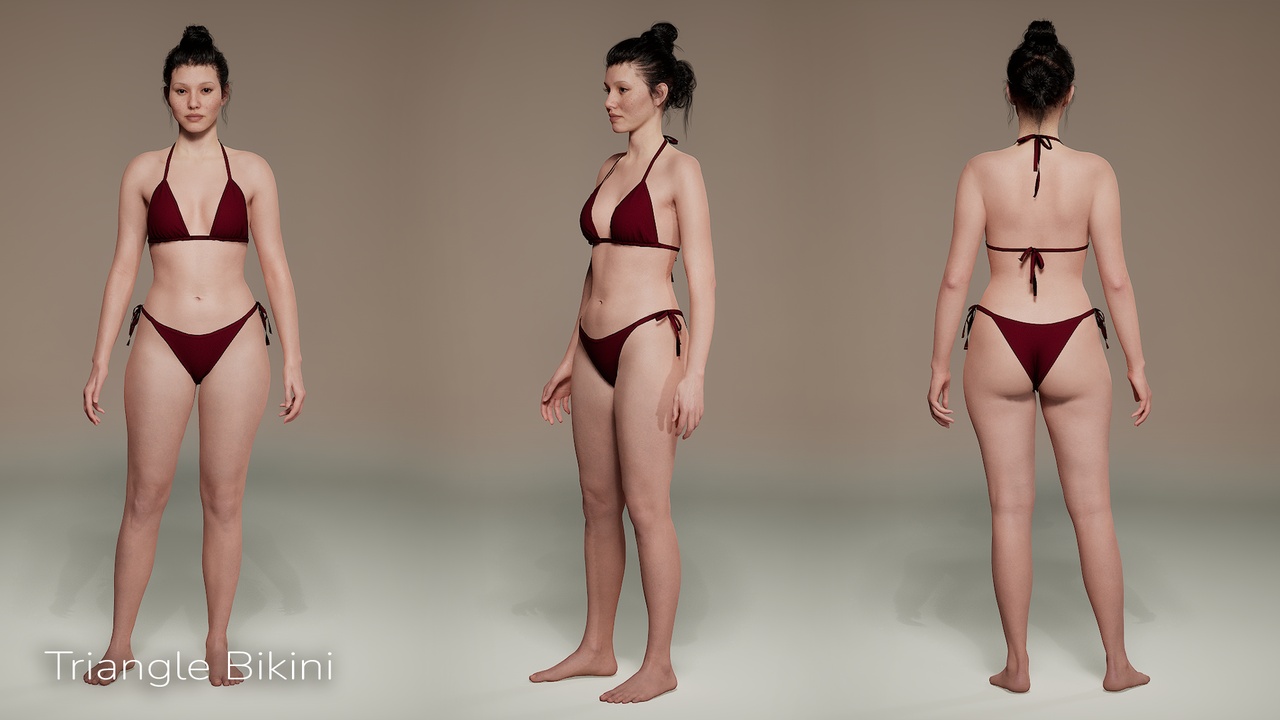 Media 1 for listing Swimwear Outfits Pack - Metahuman & FBX/Blender