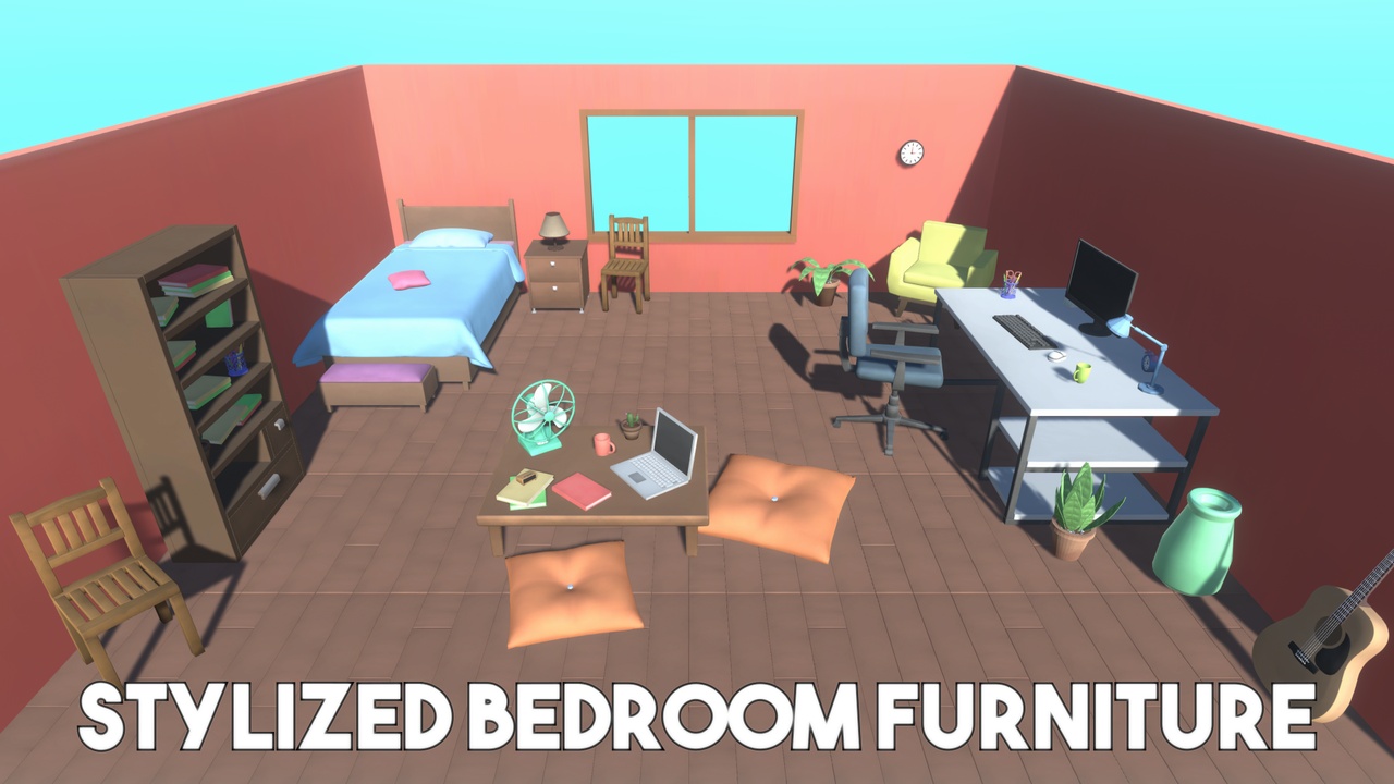 Media 1 for listing Stylized House Furniture&Props