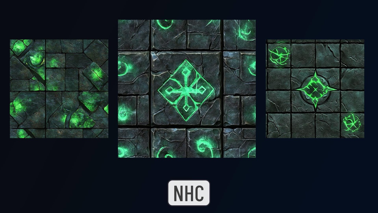 NHC - Green Evil Textures | Fab