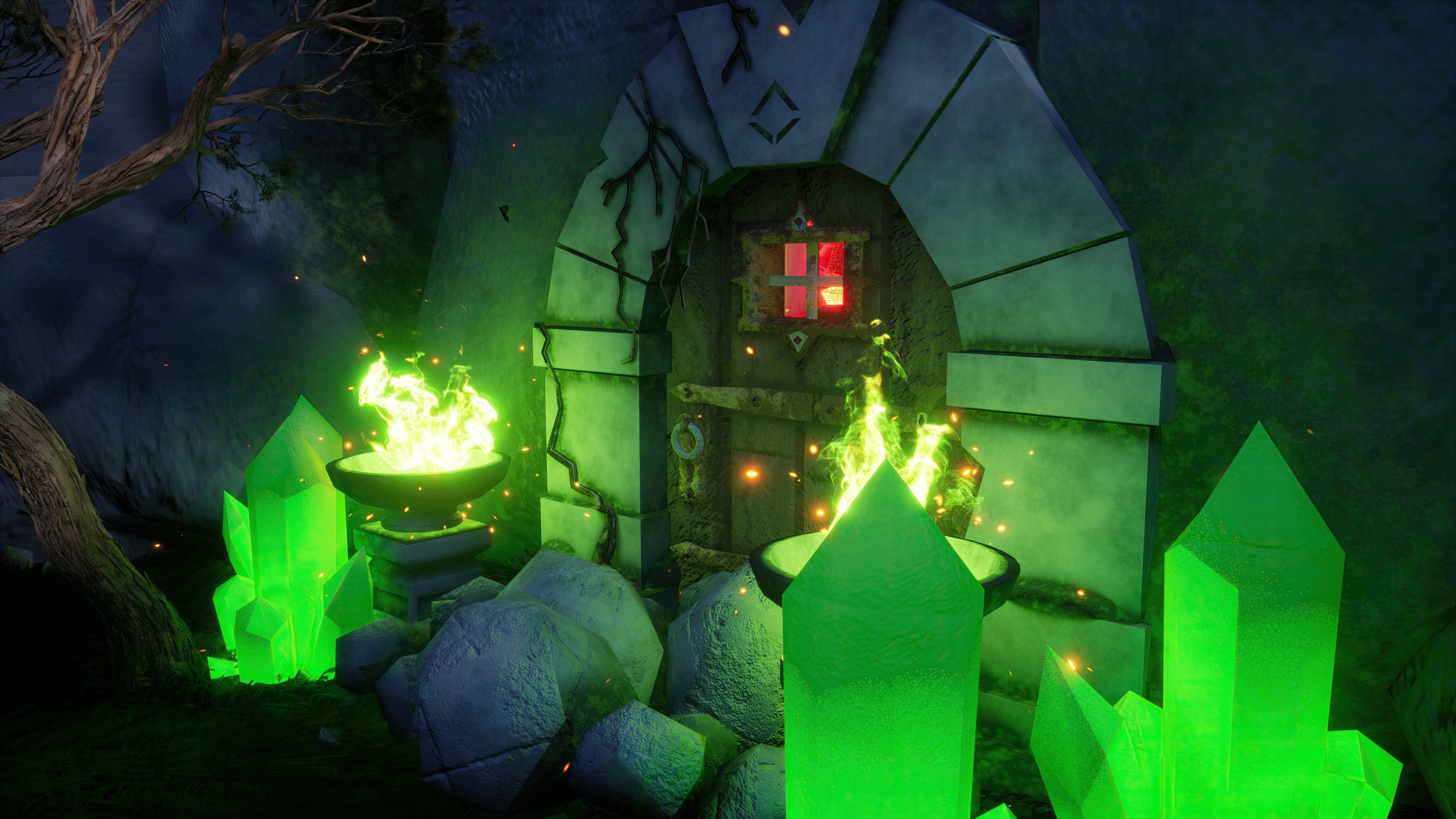 Media 1 for listing Interior + Exterior Fantasy Dungeon – Modular 3D Environment Kit