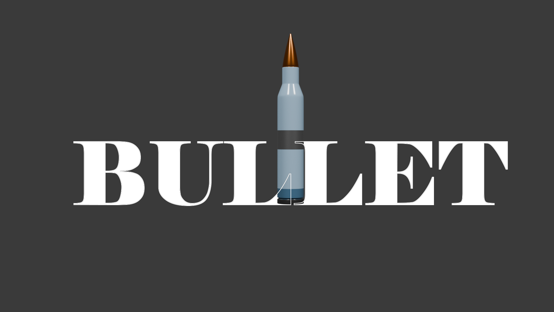 Stylised sniper bullet | Fab