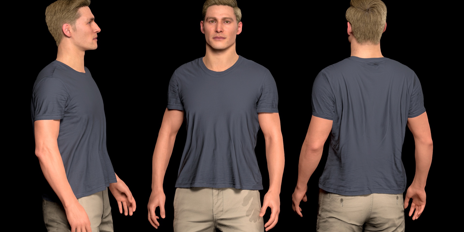 Media 1 for listing T-Shirt for MetaHumans | Essential Crewneck | 7 Colors | 4K PBR